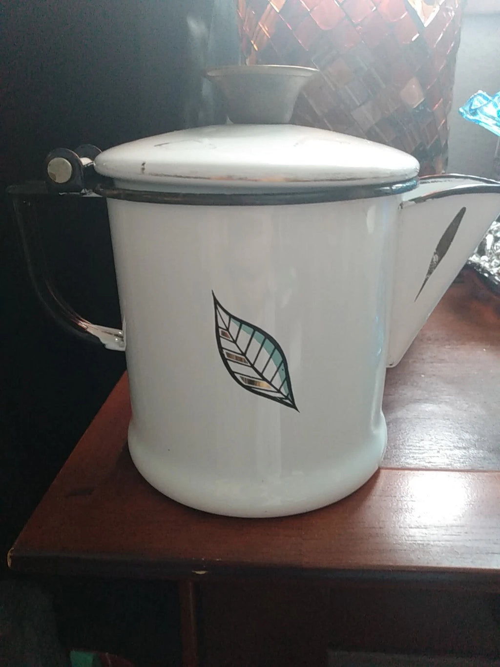 GEORGES BRIARD MCM ENAMELWARE TEA POT