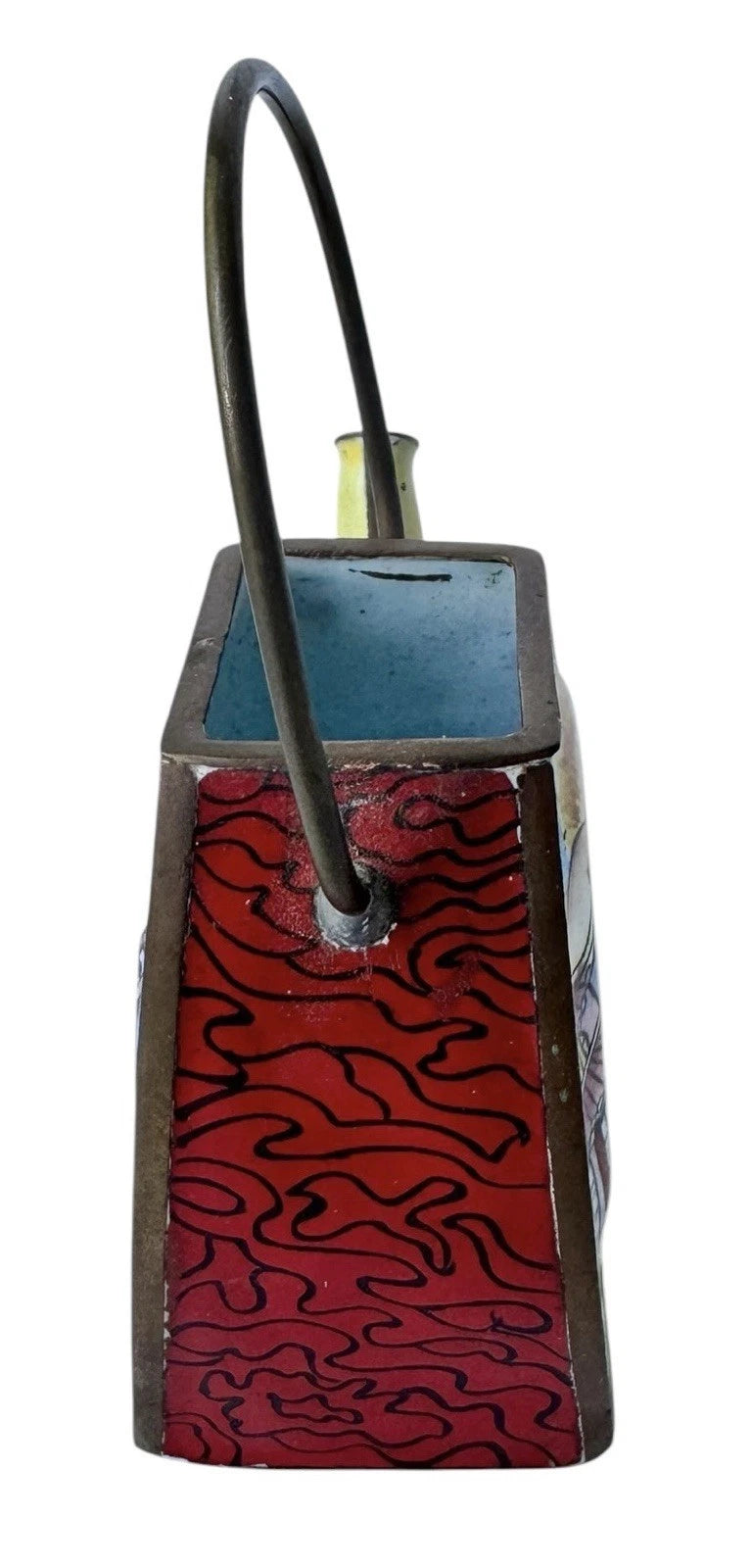 Redfern House Enamel Mini Teapot San Francisco Golden Gate Bridge Cable Car