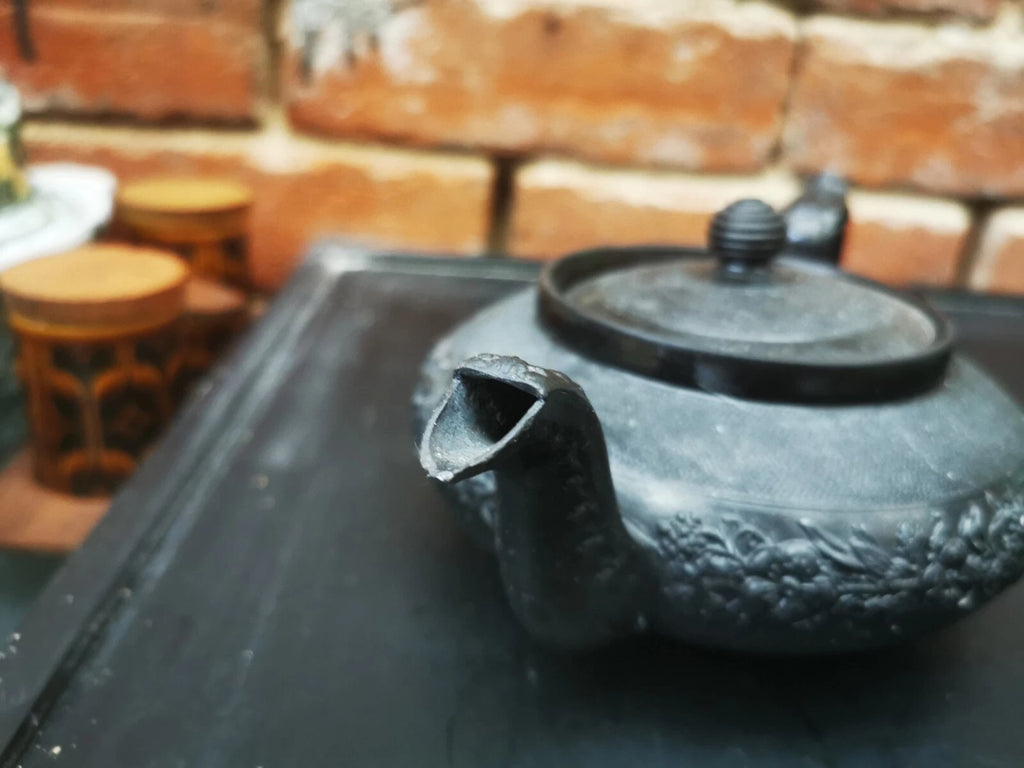 RARE ANTIQUE CYPLES SPODE 1815 TO 1820 BLACK BASALT SMALL TEAPOT GOOD CONDITION