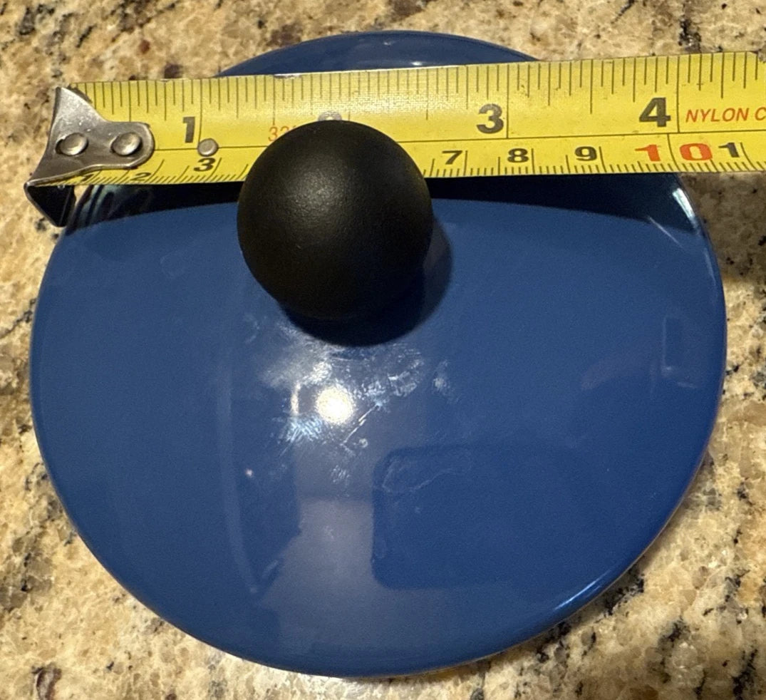 Le Creuset Blue Tea Kettle Replacement LID ONLY 4.25" Diameter