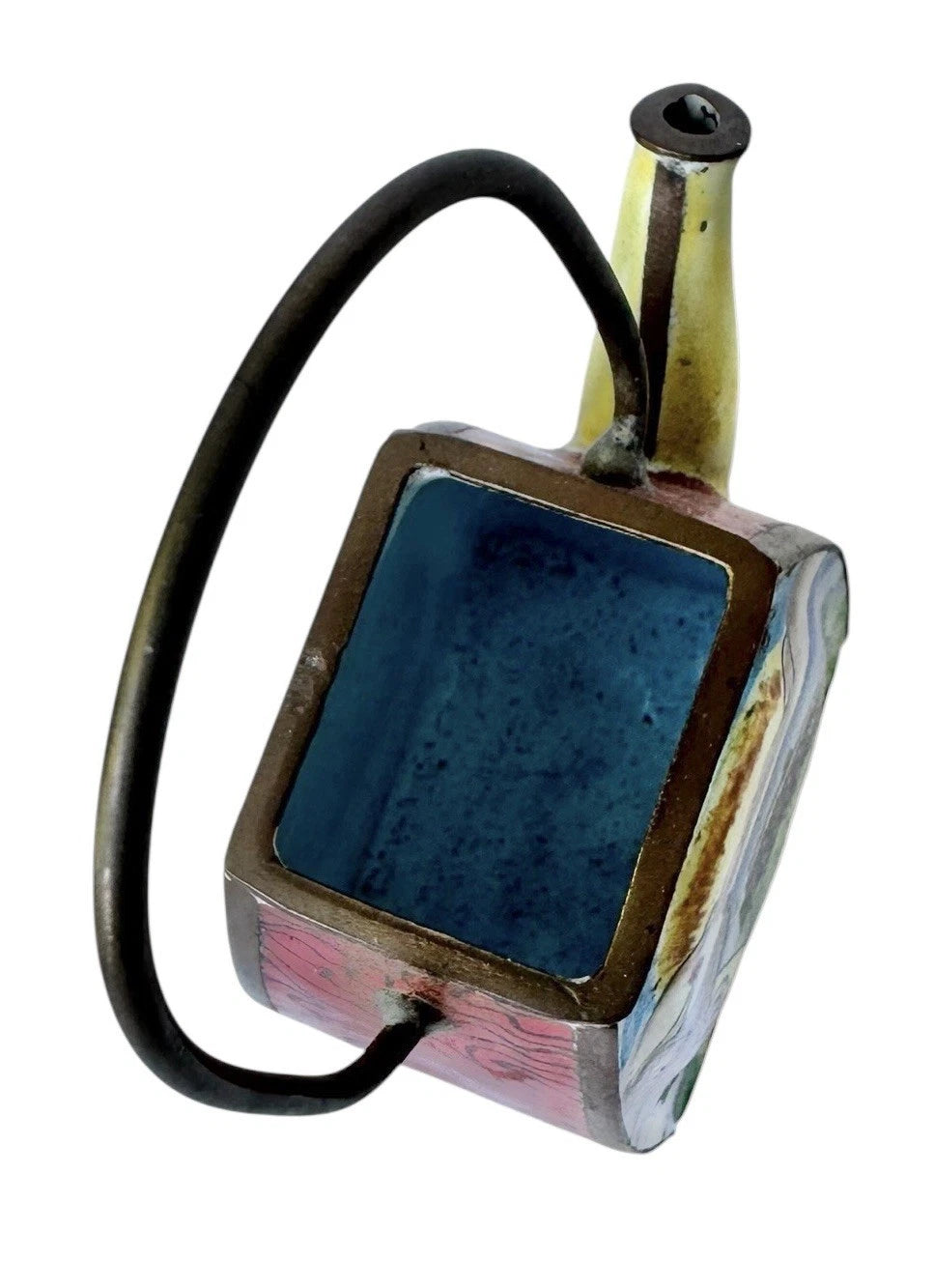 Redfern House Enamel Mini Teapot San Francisco Golden Gate Bridge Cable Car