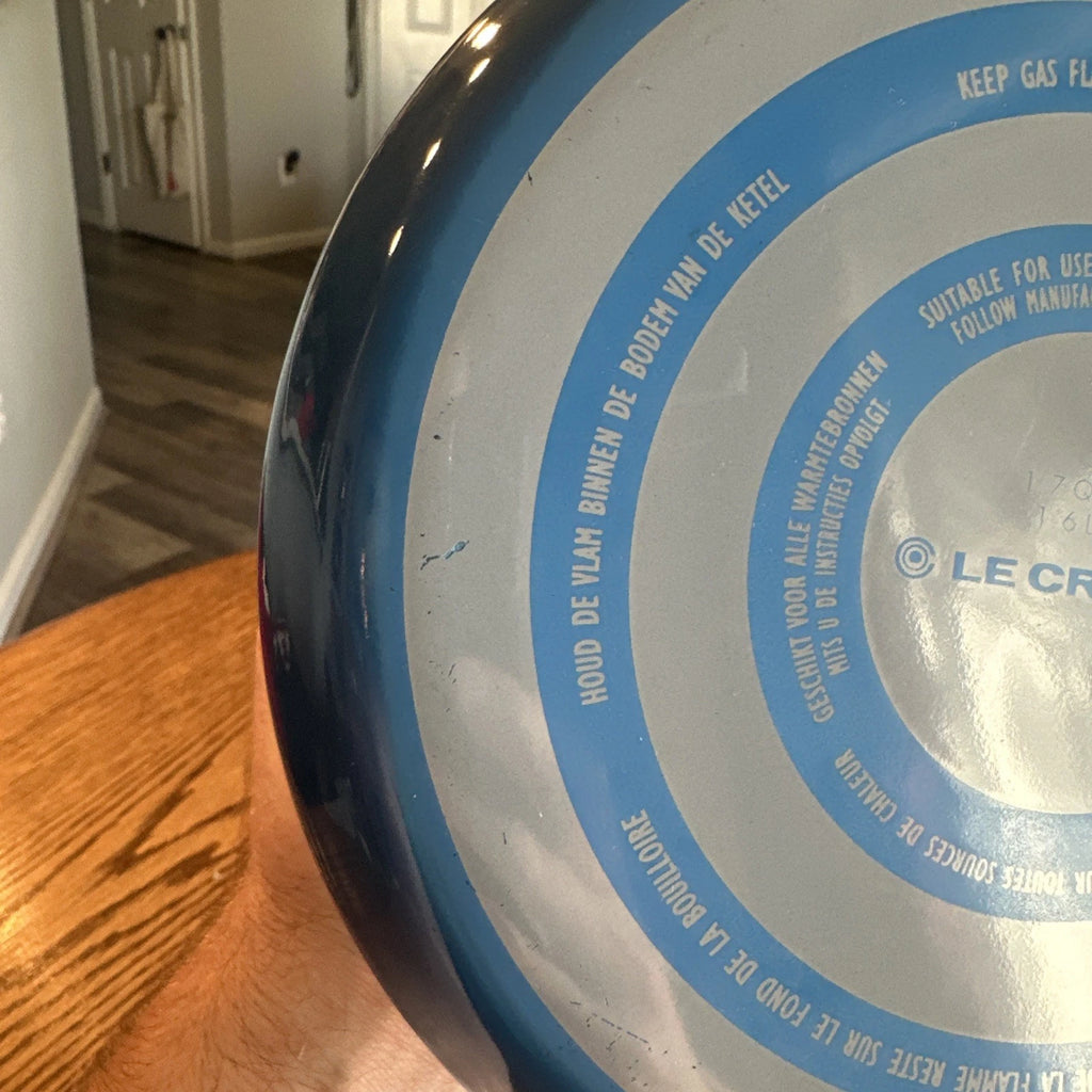 Le Creuset Lapis Blue Classic Whistling Tea Kettle 1.7Qt Enamel on Steel