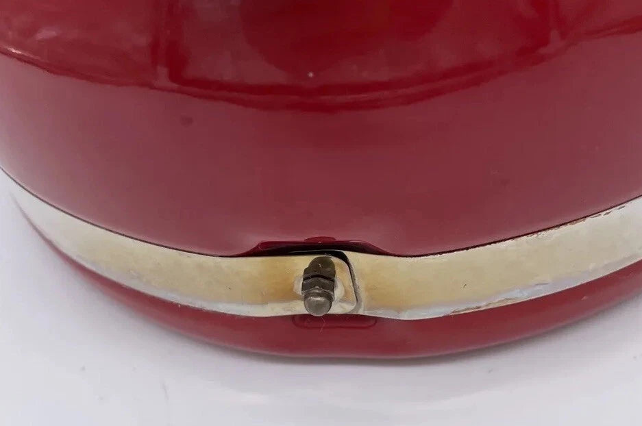 KitchenAid 2 Qt Whistling Tea Kettle Pot Red Enamel C Handle Stainless GUC