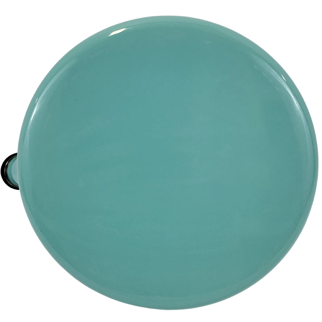 Aqua Blue Enamel Whistling Tea Kettle with Black Handle - 2 Qt