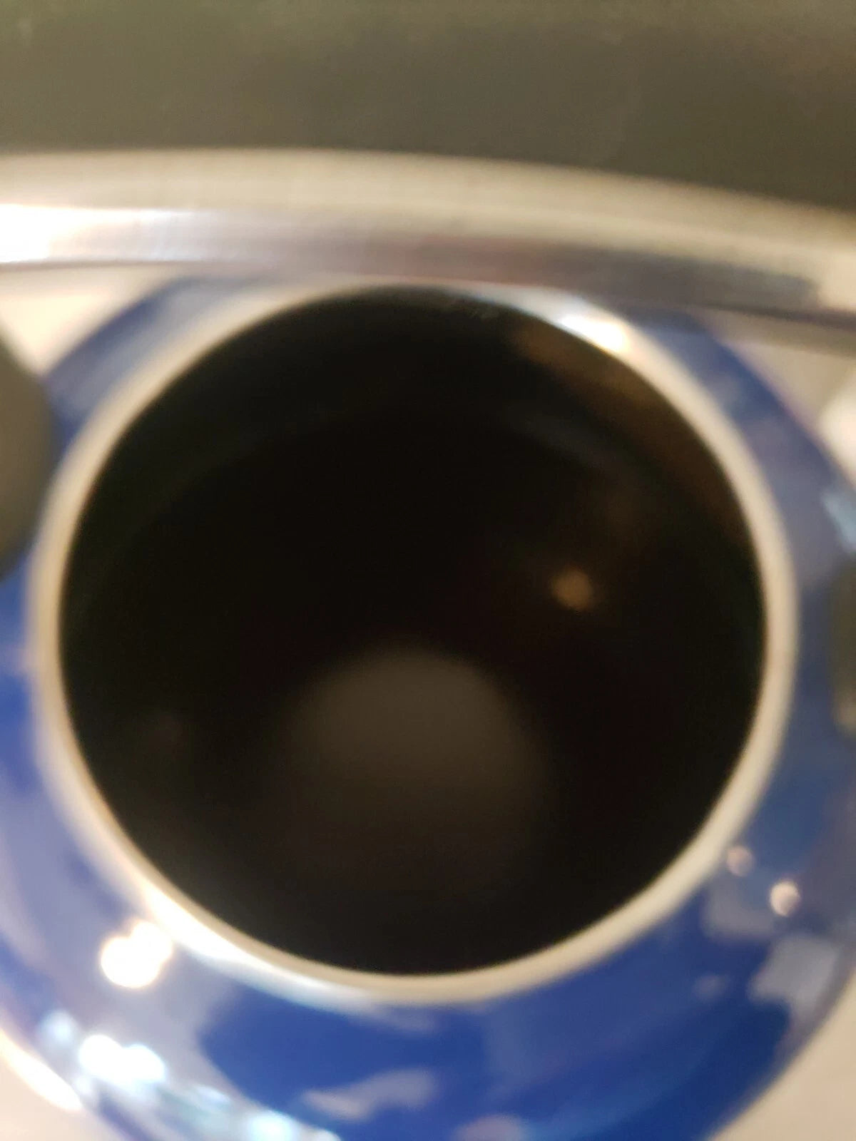 KitchenAid 2 Qt Blue Enamel Whistling Tea Kettle Pot Blue Parts Only Or Repair