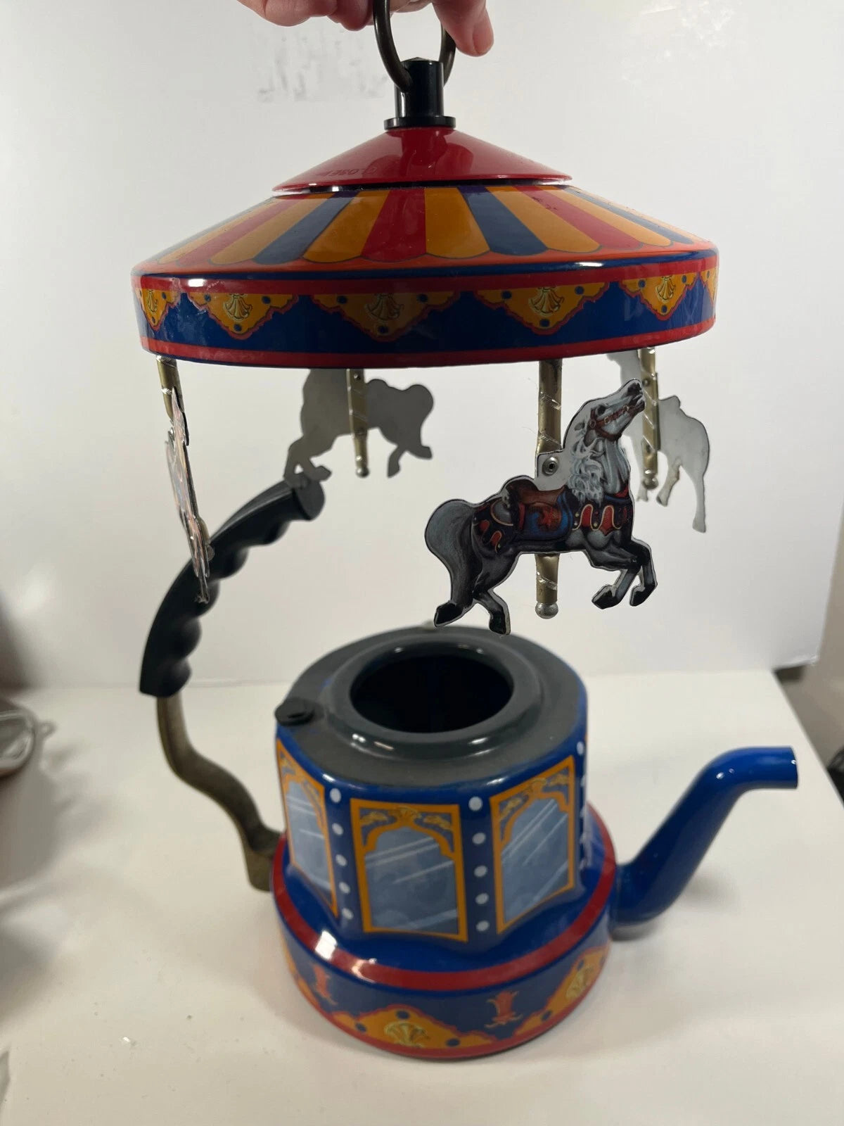 MKI Kamenstein World of Motion Tea Kettle Teapot Carousel FOR PARTS OR DISPLAY