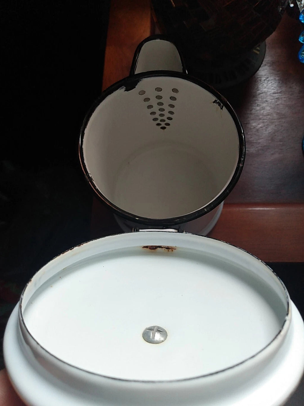 GEORGES BRIARD MCM ENAMELWARE TEA POT