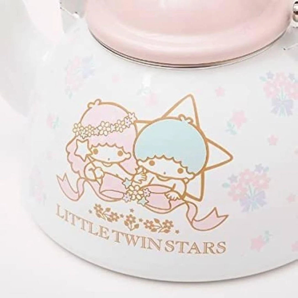 Little Twin Stars m21N  Enamel Tea Kettle Kikirara