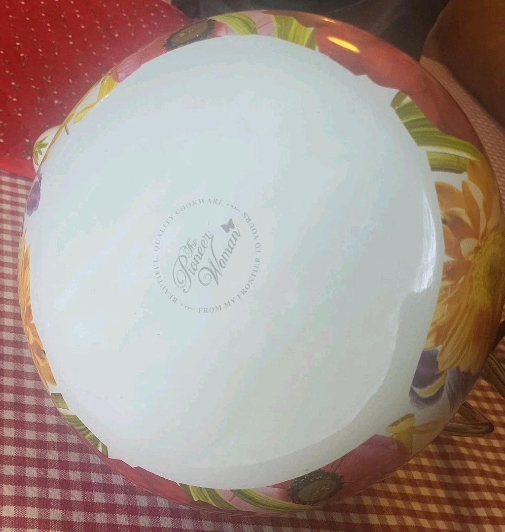 The Pioneer Woman Summer Garden Floral Enamel Tea Kettle Retired Spring Flowers