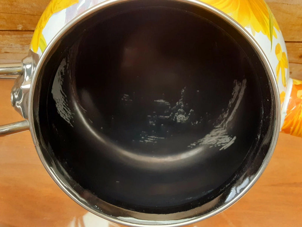 The Pioneer Woman Floral Summer Garden Enamel Tea Kettle Retired Spring Flower