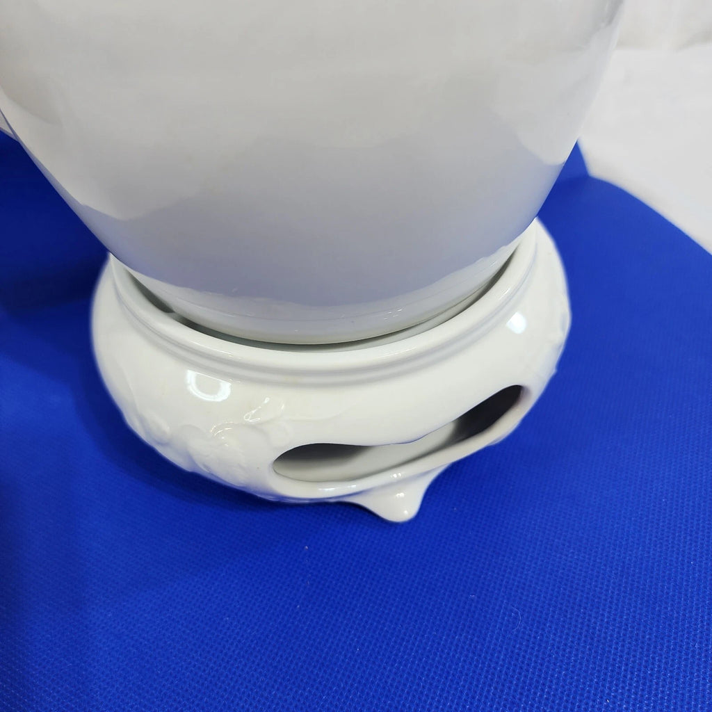 Laslo Mikasa Midori teapot with bamboo handle and tealight warming stand