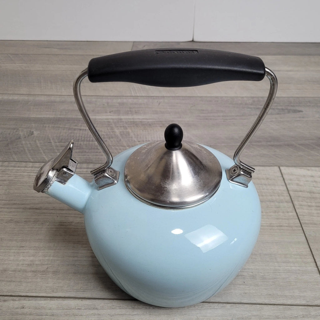 Chantal Aqua Enamel-on-Steel Whistling Teakettle 2 Qt – Stay-Cool Handle Tested