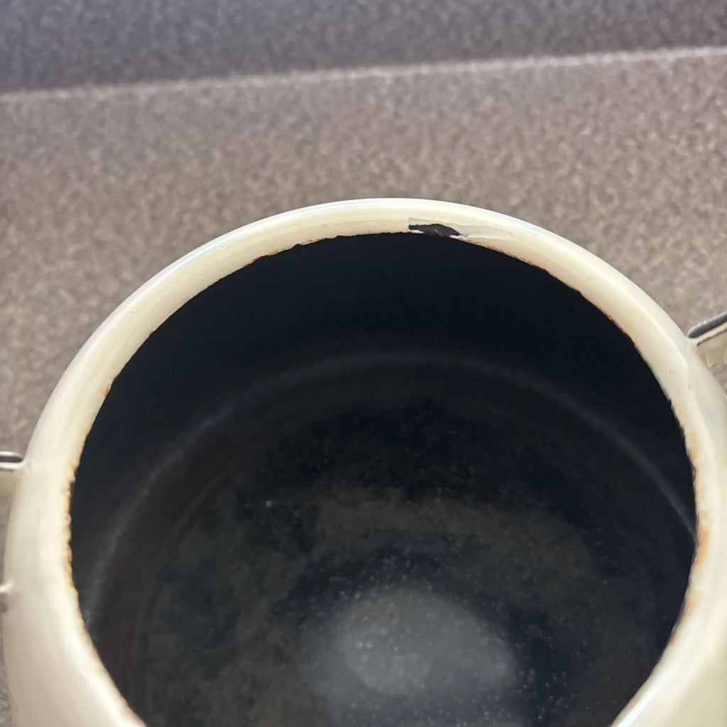 Pfaltzgraff Naturewood Garden Metal Enamelware Teapot Tea Pot Kettle with Lid