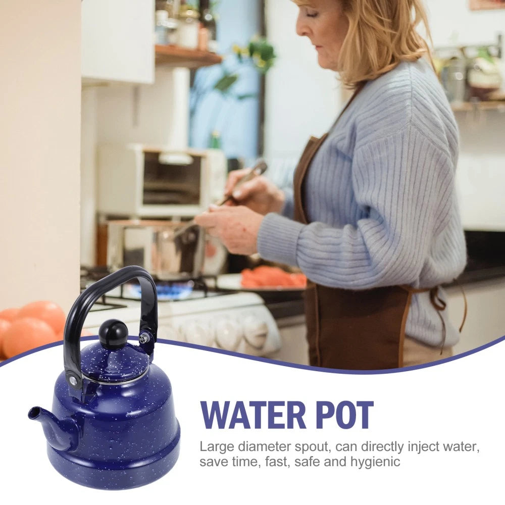 Cooking Kettle Office Tea Pots for Stove Top Ergonomic Metal Camping Kettles