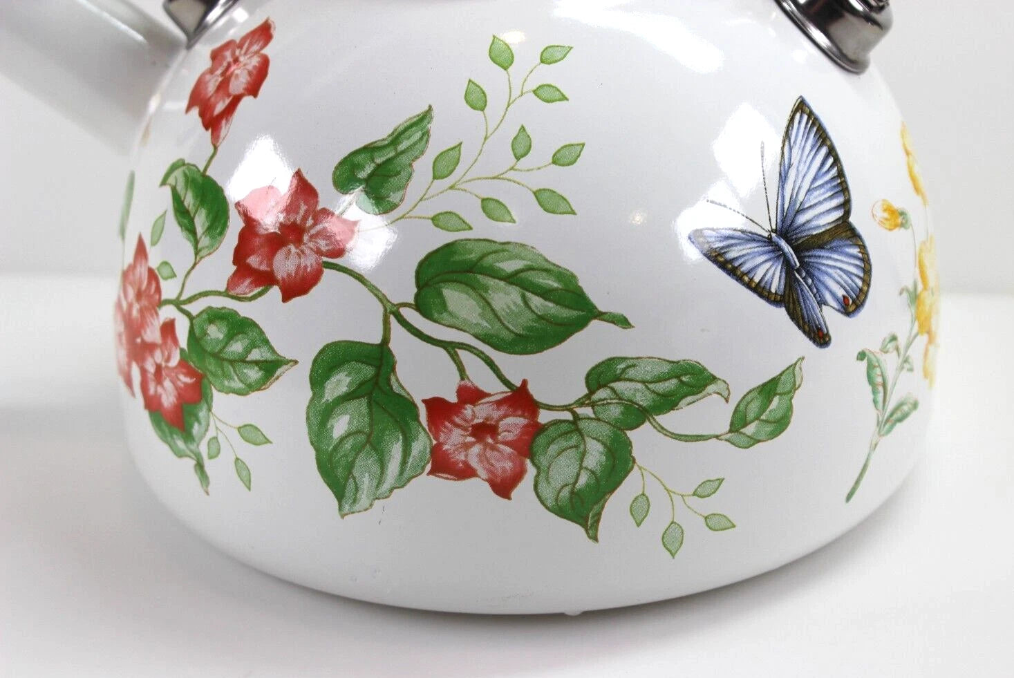 Lenox BUTTERFLY MEADOW Enamel Tea Kettle 2.5 Quart