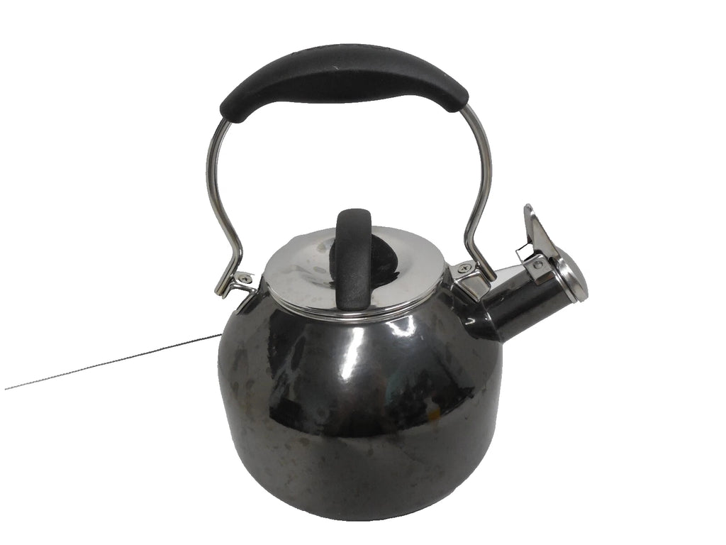 CHANTAL Whistling Tea Kettle 2 quart Steel / Enamel Dark Gray