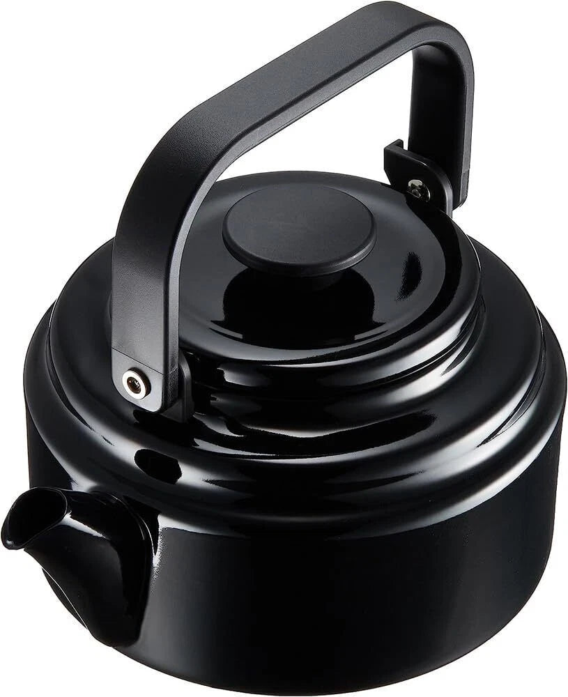 Noda Horo Japanese Enamel Kettle 2.0L AM-20KBK Black made in Japan