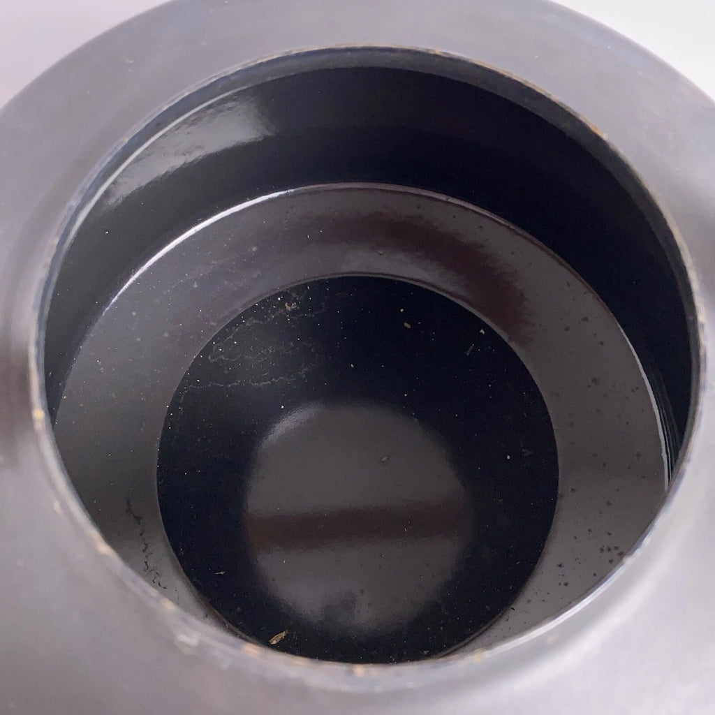 Copco Tea Kettle Michael Lax Design Matte Black Holland Teak Handle Vintage MCM