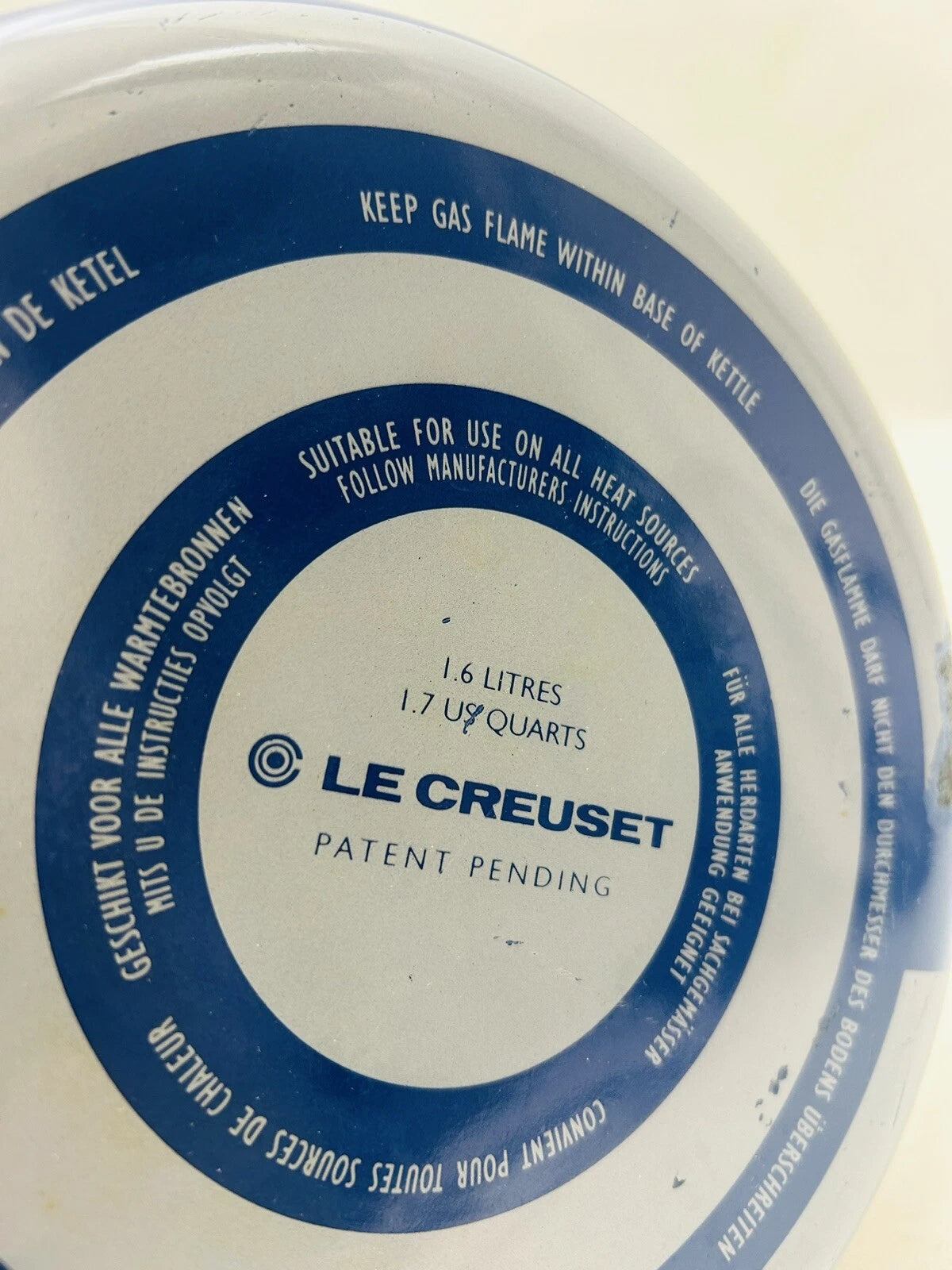 Le Creuset Tea Kettle 1.75 Qt Enamel On Steel Blue