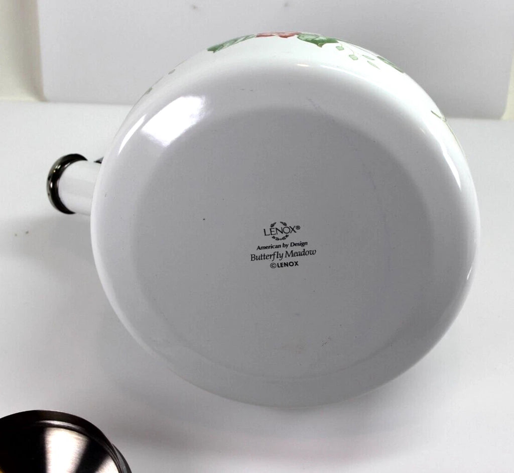 Lenox BUTTERFLY MEADOW Enamel Tea Kettle 2.5 Quart