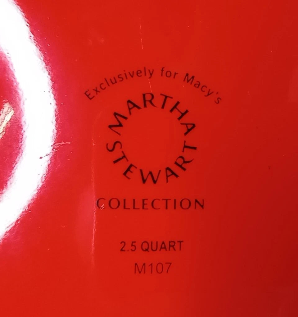 Tea Kettle Martha Stewart Collection 2.5 Qt. Enamel on Steel