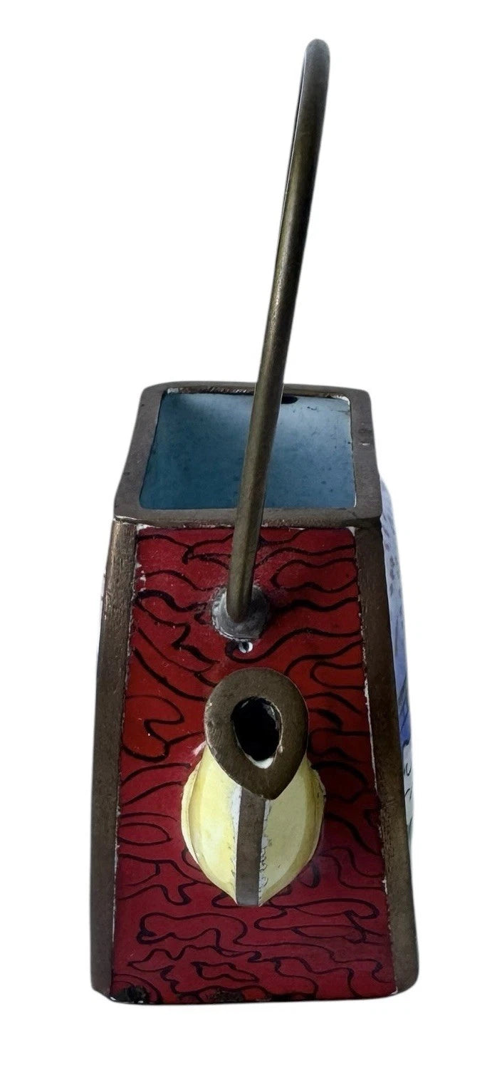 Redfern House Enamel Mini Teapot San Francisco Golden Gate Bridge Cable Car