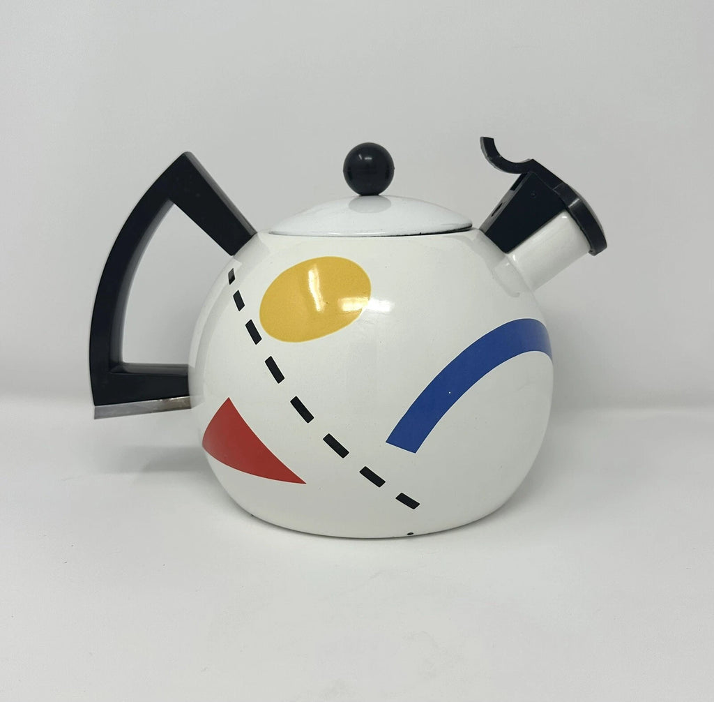 1985 Sam Lebowitz Post Modern Memphis Style Teapot