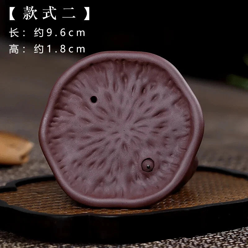 Purple Clay Tea Tray Tea Set Tea Set Decorated Purple Clay Lotus Heart Set