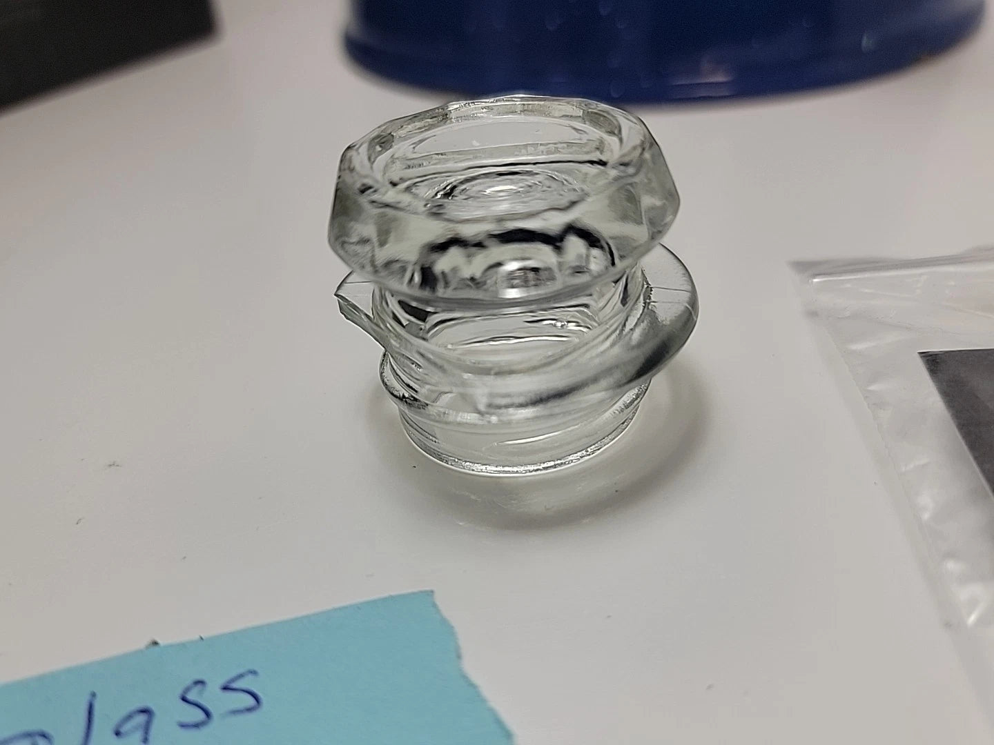 COLETTI Classic Camping Coffee Pot & Enamel Mug Set  Percolator Blue Glass Broke