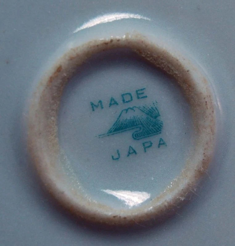 Made in Japan Chocolate Pot w/C&S Pagoda Scene Enamel! 12 Pieces! FAB!