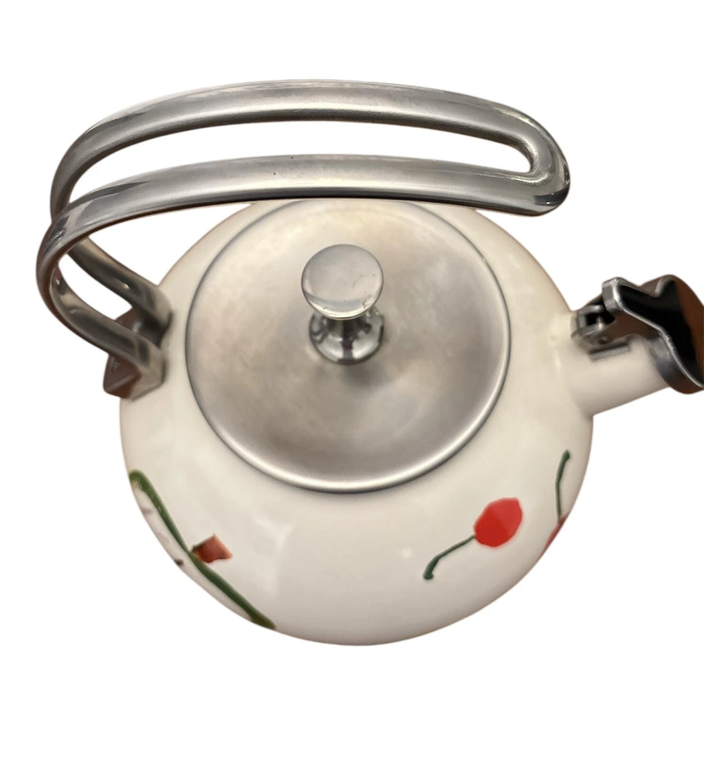 Lenox Kate Spade Teapot Kettle New York Pretty Pantry 2.5 Quart Whistles Chip