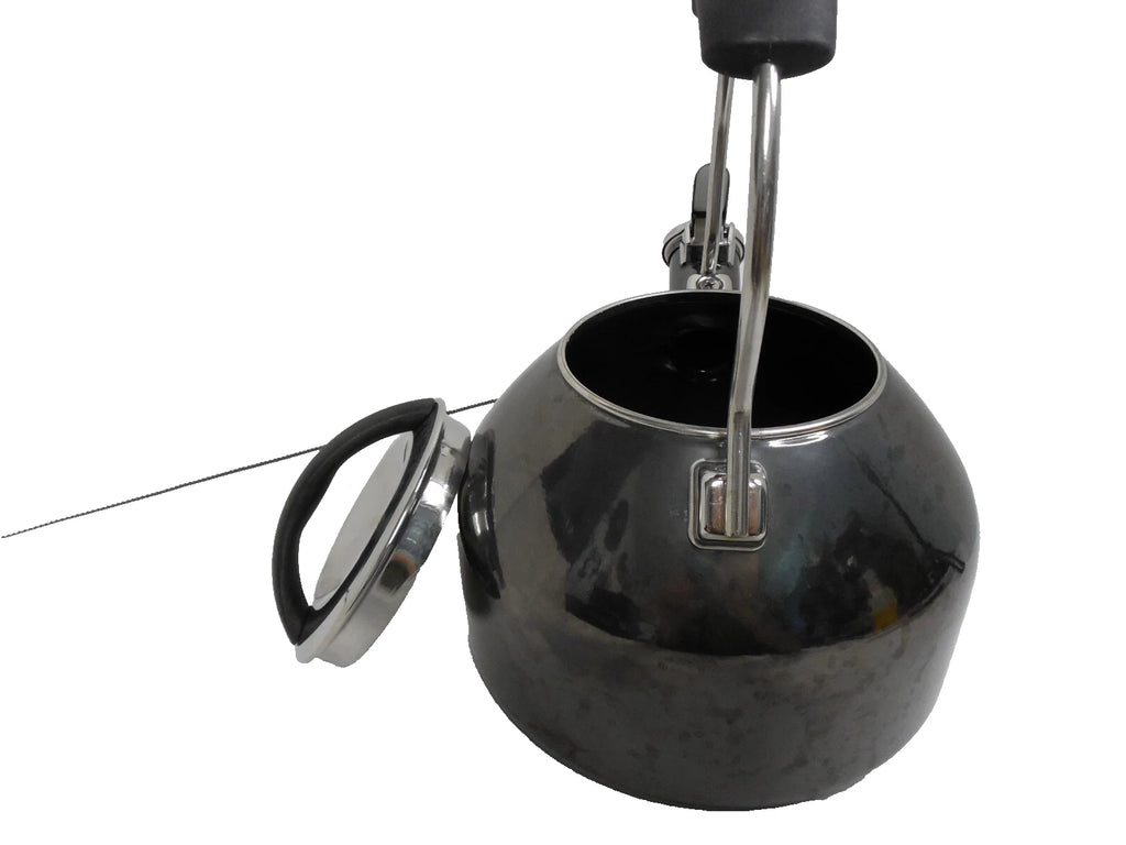 CHANTAL Whistling Tea Kettle 2 quart Steel / Enamel Dark Gray