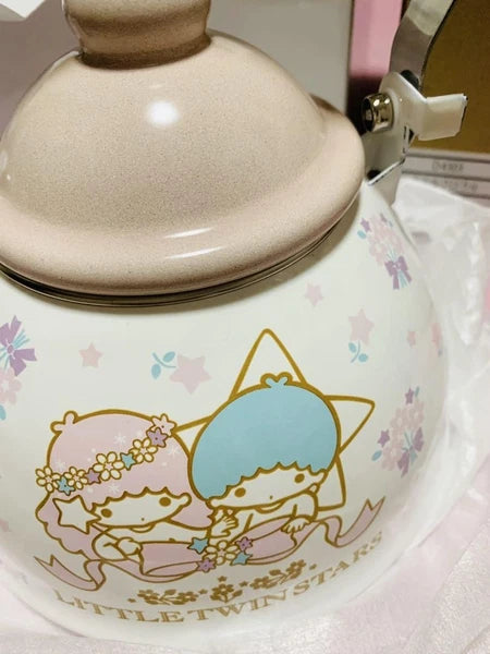 Little Twin Stars m21N  Enamel Tea Kettle Kikirara