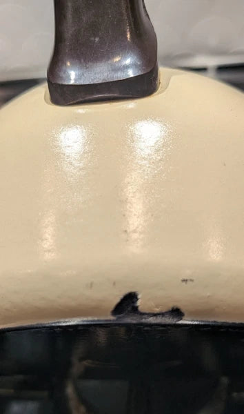 Rare Vintage Pfaltzgraff Village Enamelware Whistling Tea Kettle MCM Tea Pot