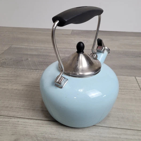 Chantal Aqua Enamel-on-Steel Whistling Teakettle 2 Qt – Stay-Cool Handle Tested