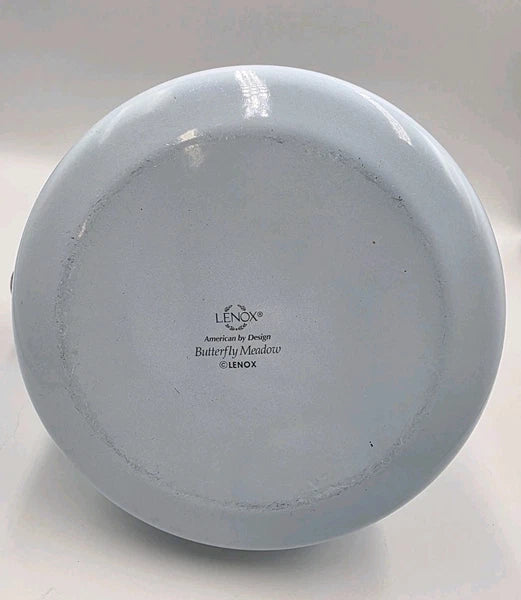 LENOX BUTTERFLY MEADOW WHISTLING TEA KETTLE. BLUE ENAMALWARE