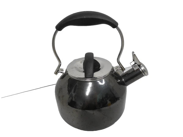 CHANTAL Whistling Tea Kettle 2 quart Steel / Enamel Dark Gray