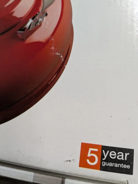 Le Creuset Enameled Whistling Tea Kettle Flame Orange 1.6 L 1.7 Qt New NIB