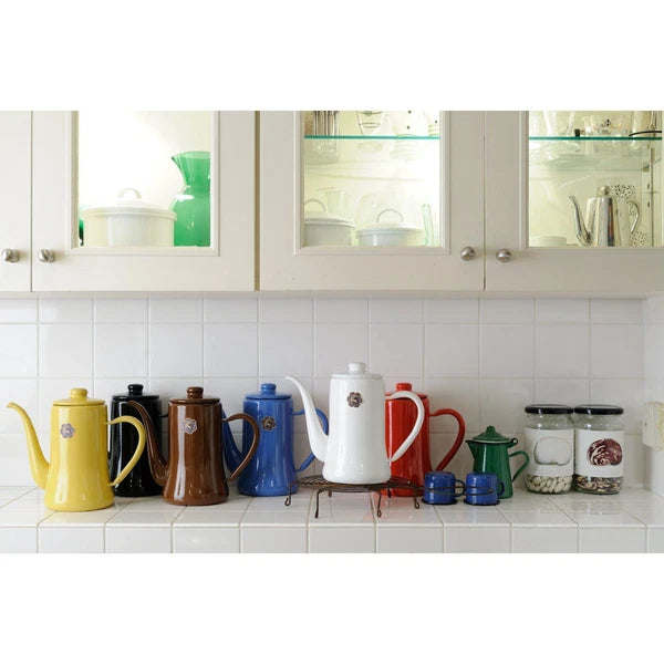 Tsukimiusagi jirushi Slim Pot 0.7L Drip Kettle NODA HORO Made In Japan White New