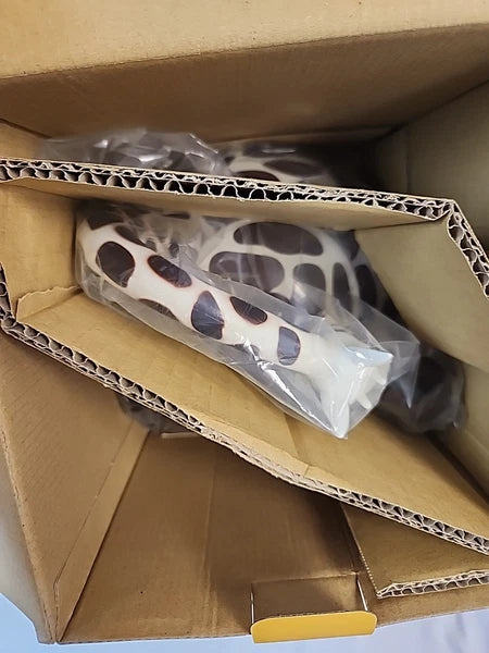 NEW IN BOX  Supreme Housewares Giraffe Whistling  Enamel Teapot Tea Kettle