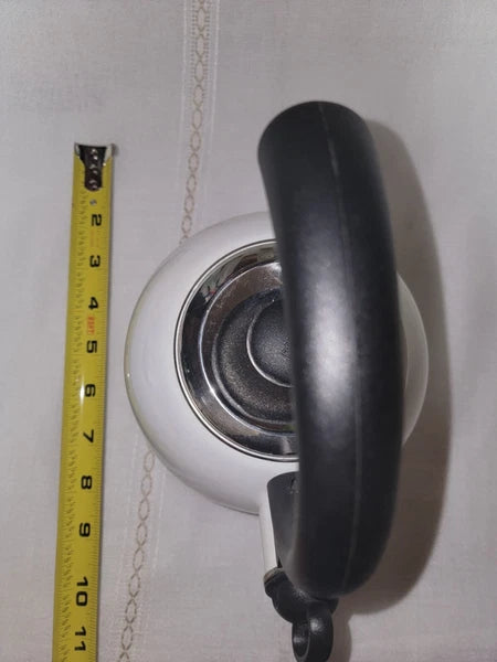 Vintage Copco Whistling Tea Kettle Cavalier White Enamel 2 Qt