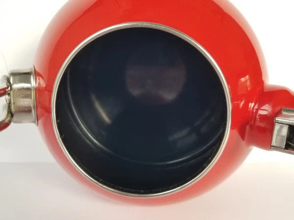 SUPER Nice MARTHA Stewart COLLECTION ~ 2.5 Qt. Tea  KETTLE ~ Red ENAMEL on STEEL