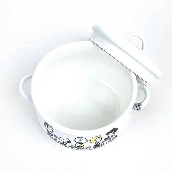Snoopy Break Time Casserole Enamel Pot with Handle 16cm New From Japan