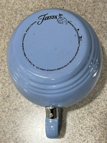 Vintage 80’s Blue Fiesta Homer Laughlin by Copco Enamel Tea Kettle in EUC, RARE!