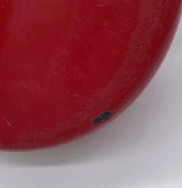 KitchenAid 2 Qt Whistling Tea Kettle Pot Red Enamel C Handle Stainless GUC