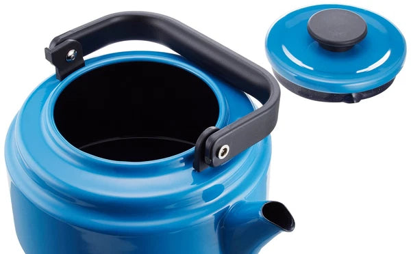 Noda Horo Kettle Enamel 2.0L IH Compatible Blue Made in Japan Am Kettle AM-20KBL