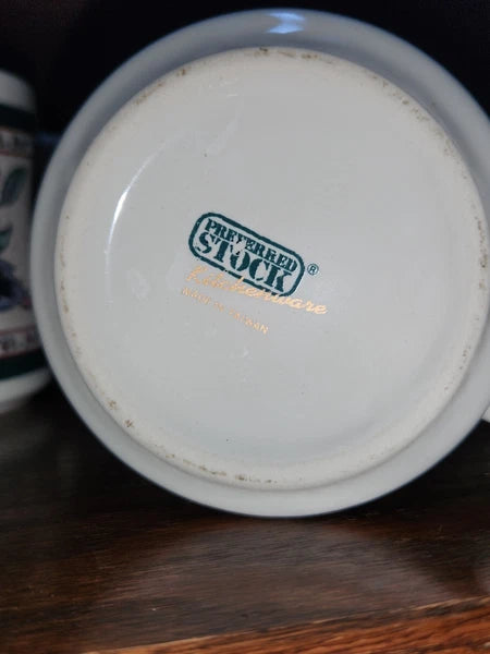 PAISLEY GARDEN Preferred Stock Stoneware Tea Kettle, 4 Mugs, Salt & Pepper NEW