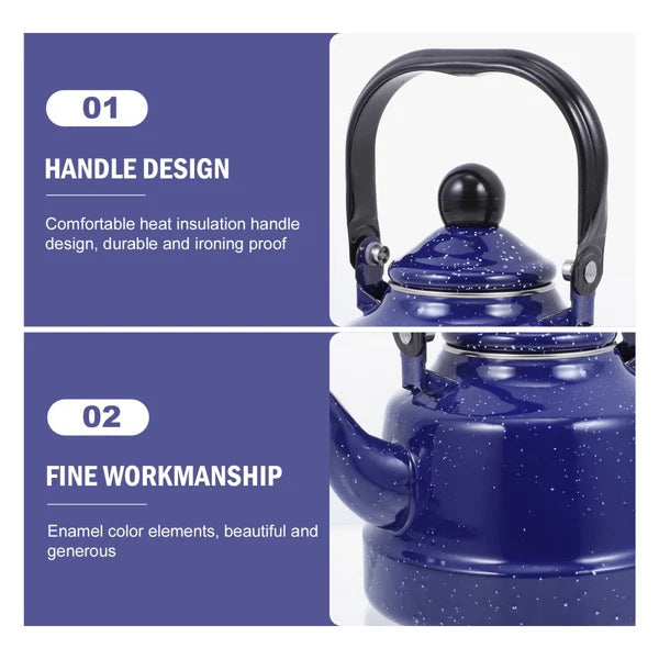 Kettle Ergonomic Metal Camping Unique Tea Office Cold Water Pot with Patterns