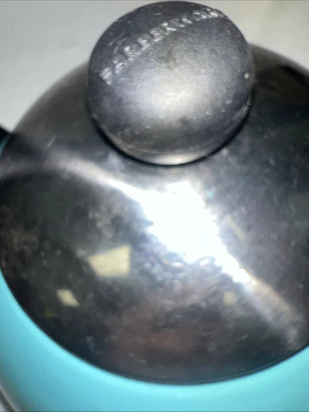 2 Qt Farberware Enamel Whistling Tea Kettle Half Handle