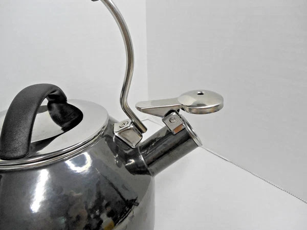 CHANTAL Whistling Tea Kettle 2 quart Steel / Enamel Dark Gray